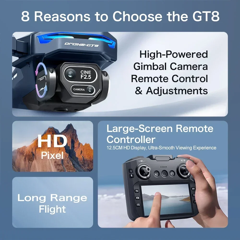 Drohne 4K HD GT8 Kamera Hinder – Drone Surveying Bewertung und Preis